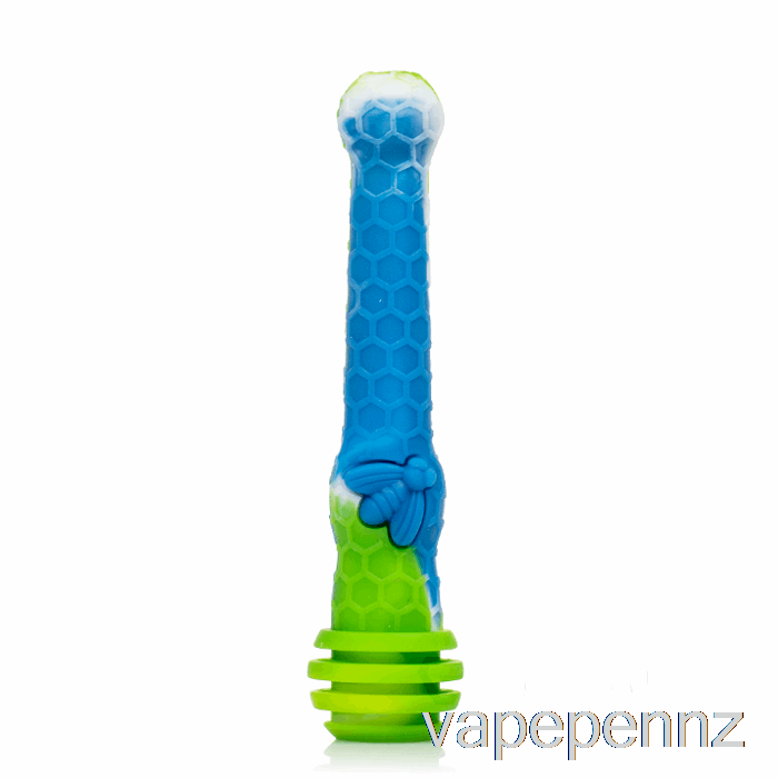 Stratus Honey Dipper Silicone Dab Straw Sea (Blue / Green / White) VAPE NZ